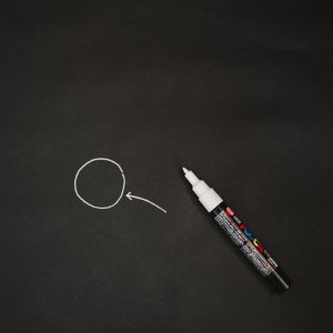 Black permanent marker for labeling moving boxes