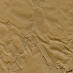 Bundle of brown packing paper for wrapping fragile items